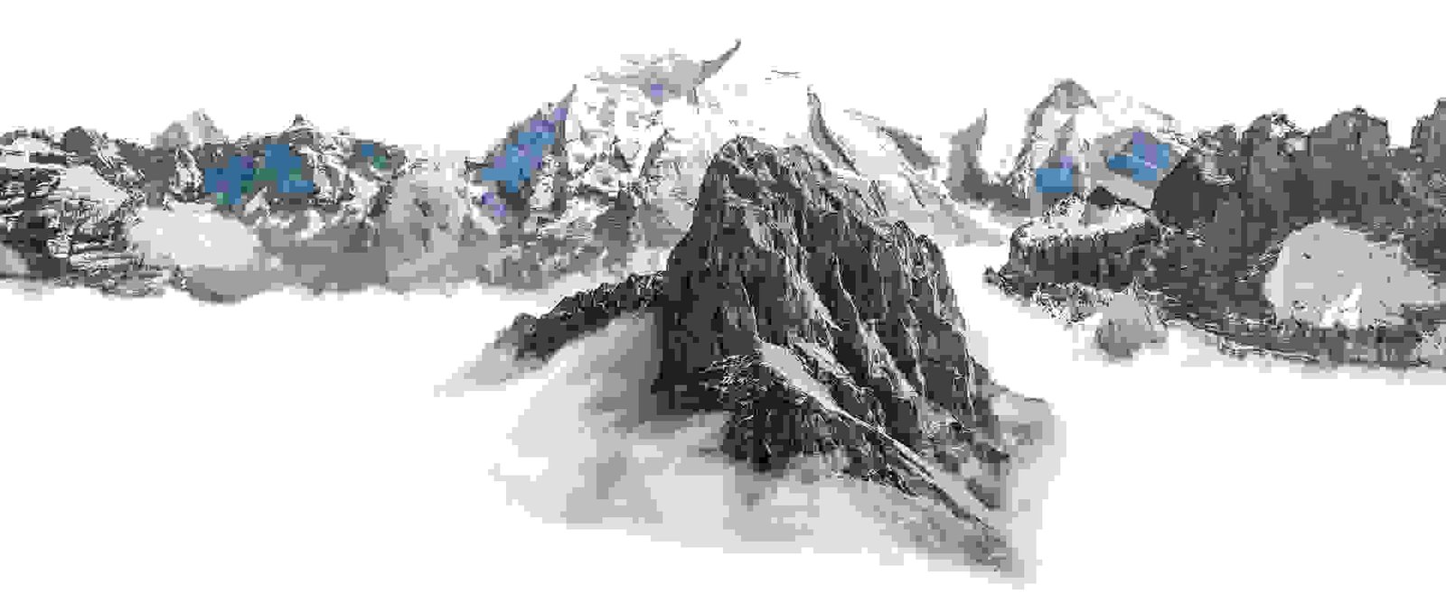 Decorative mountain separator